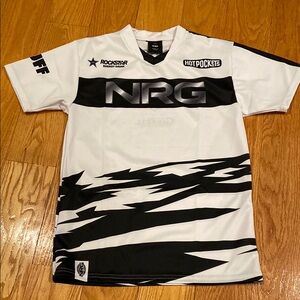 Black and White Esports Jersey with Dynamic Design
